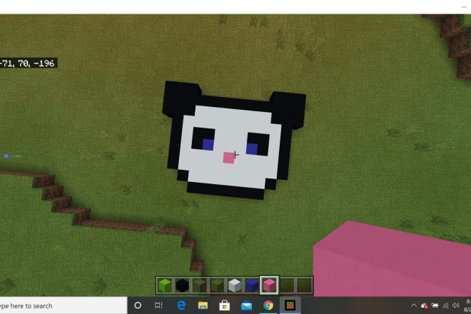 I will doing minecraft pixel art and builds
