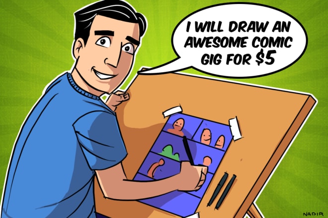 I will draw an amazing comic strip