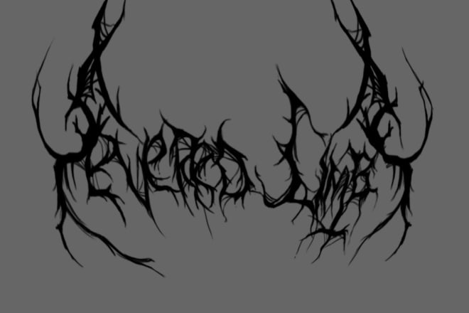 I will draw death metal black metal and grindcore logo