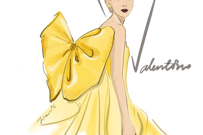 I will draw fashion illustration or sketch