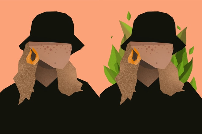 I will draw flat, vector for makeup, clothing,medical instagram