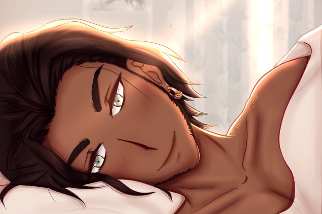 I will draw pillow talk with your anime waifu or husbando