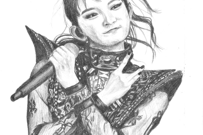 I will draw realistic pencil portraits from your photos