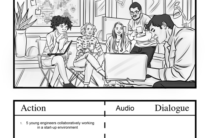 I will draw you a storyboard from any story