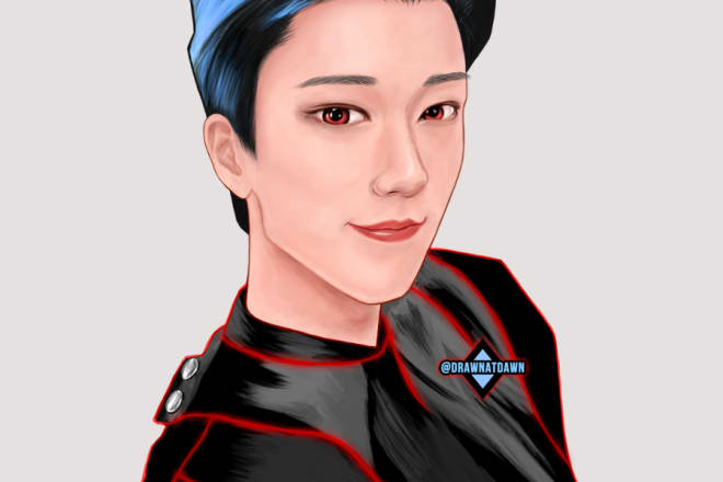 I will draw your favorite kpop idol portrait