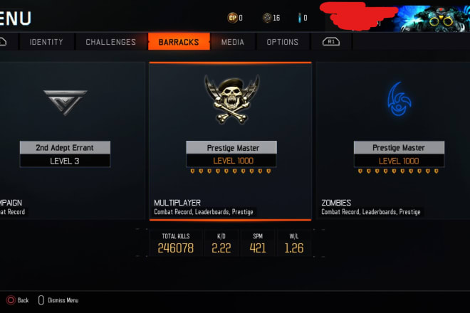 I will duplicate your black ops 3 account to level 1000 mp and zm