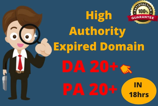 I will find best high authority expired domain in 18hrs