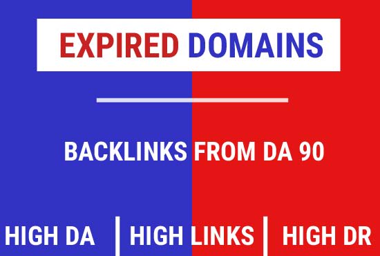 I will find expired domain with backlinks da 90