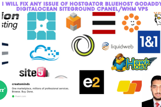 I will fix any issue of bluehost hostgator godaddy digitalocean siteground cpanel whm