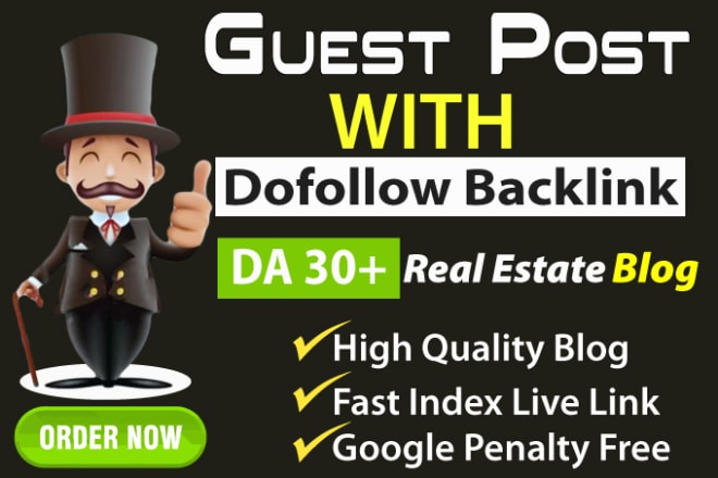 I will guest post on da 31 real estate blog