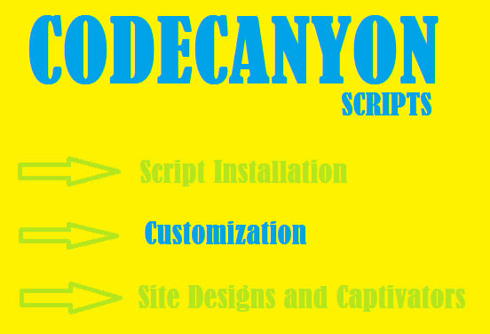 I will install any codecanyon script and also customize