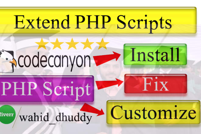 I will install,fix or customize any codecanyon php script