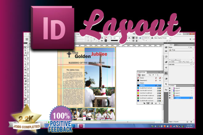 I will layout your advert, flyer or page in indesign