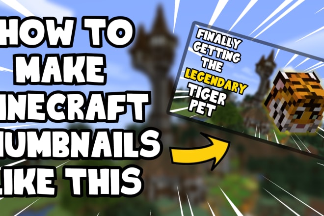 I will make 2d minecraft thumbnails