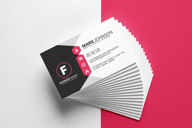 I will make a custom business card design, stationery design