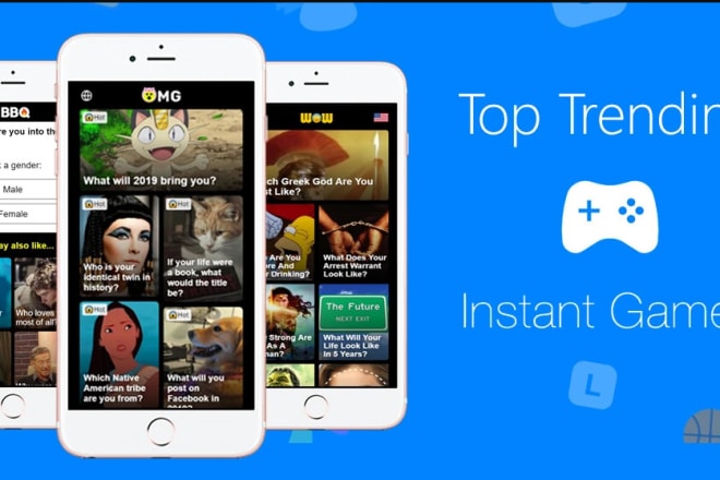 I will make a facebook instant game quiz with admin panel