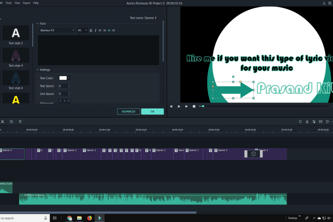 I will make a stunning lyrical music video for your song