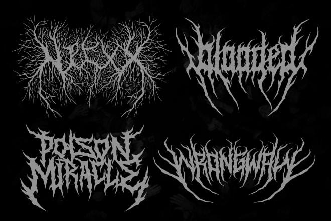 I will make custom brutal death metal logo for your band