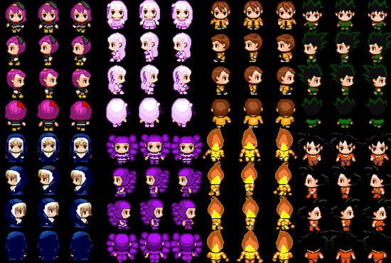 I will make custom rpg maker sprites for you