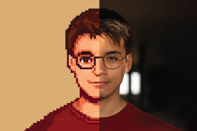 I will make pixel art of your face