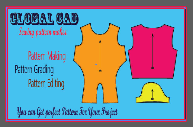 I will make sewing pattern for your project