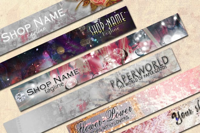 I will make sparkling etsy banner and avatar