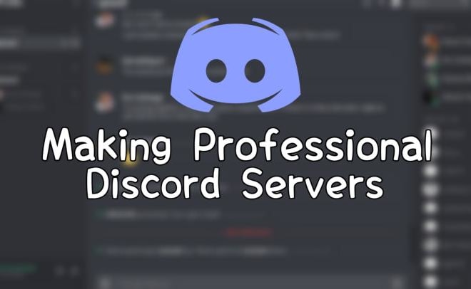 I will make you a proffesional discord server with bots etc