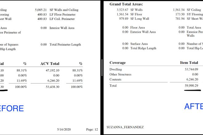 I will maximize your insurance claim using xactimate within 8 hours