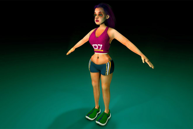 I will model a 3d character