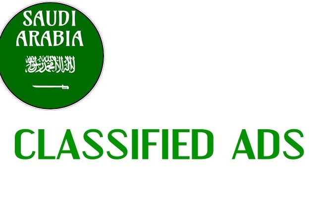 I will post 10 saudi arabia classified ads, arabian classified