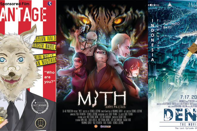 I will poster card sticker page cover dvds design and illustration anime