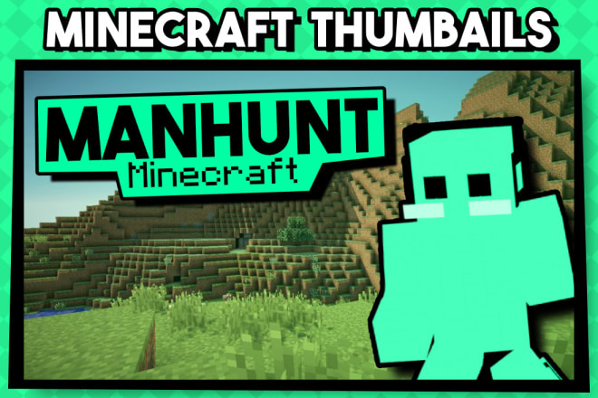 I will professional thumbnails for your minecraft video