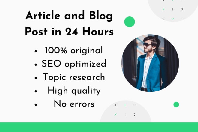 I will professionally write SEO article and blog post in 24 hours