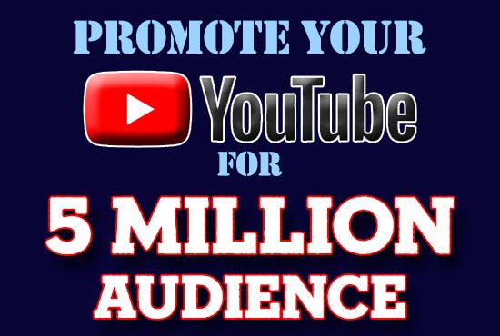 I will promote youtube 5m organic reach SEO backlink social signal embeds