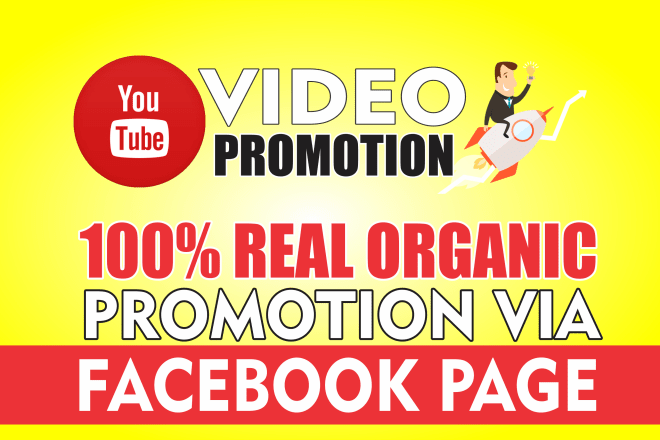 I will promote youtube video on my 100k facebook page