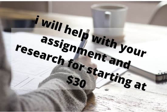 I will provide assistance with assignments and proofreading