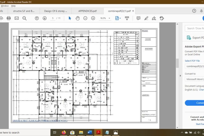 I will provide estimates of civil and mep work