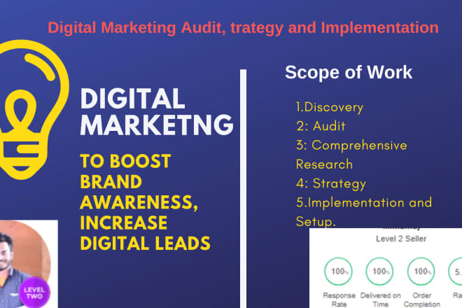 I will provide you digital marketing strategy booming sales and online precence