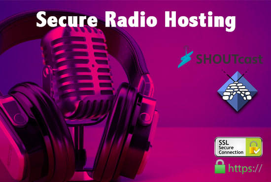 I will radio hosting SSL secure with android and ios apps