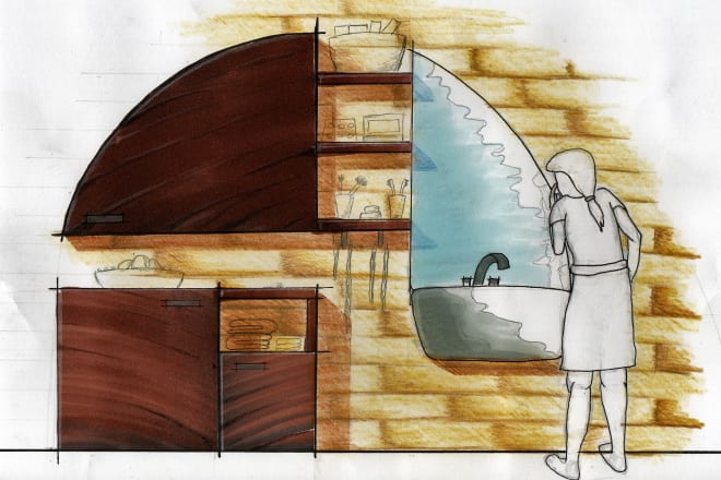 I will refine your furniture design sketch