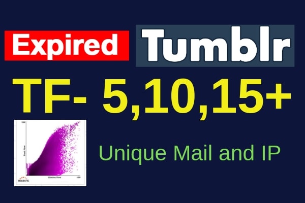 I will register 3 tf 10 plus expired tumblr blog