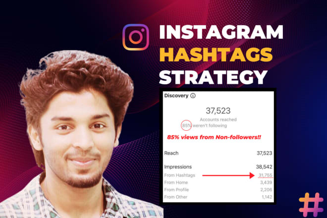 I will research best hashtags to grow your instagram organically