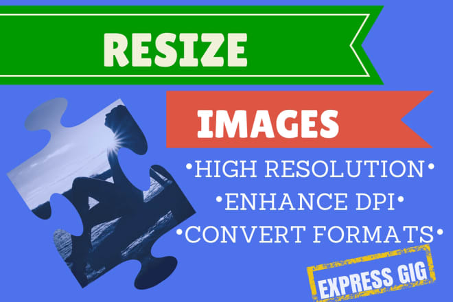 I will resize crop images pictures photos logo png, jpeg