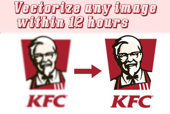 I will retrace, redraw, vectorize and convert any image into vector format