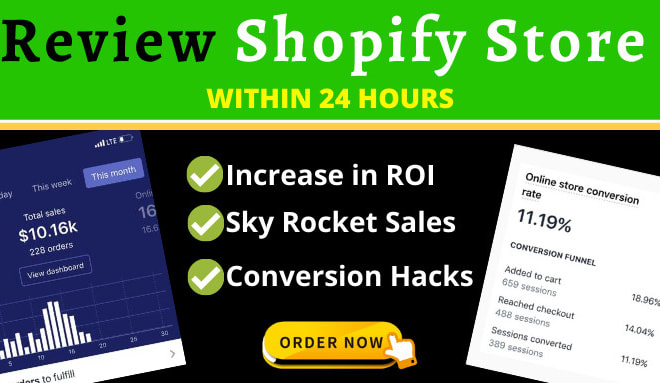 I will review shopify store for higher conversion and boost sales in 24 hours