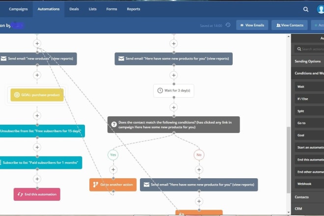 I will setup automation workflow in activecampaign within 24 hours