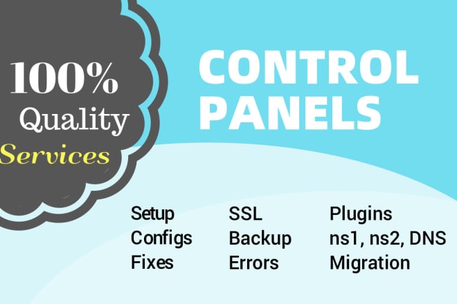 I will setup cpanel, vestacp, plex, whmcs, webmin