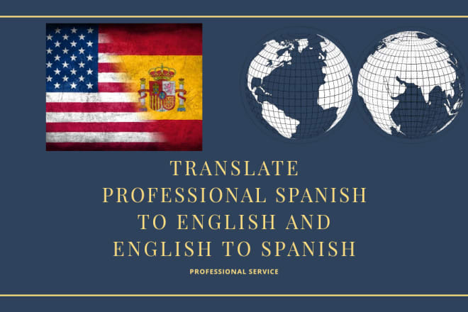 I will translate to spanish and to english