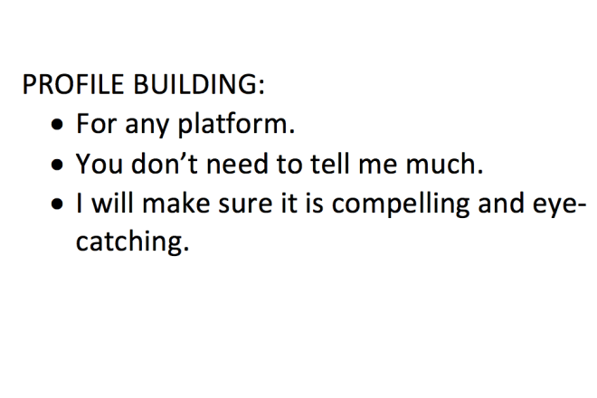 I will write a compelling bio for any online profile
