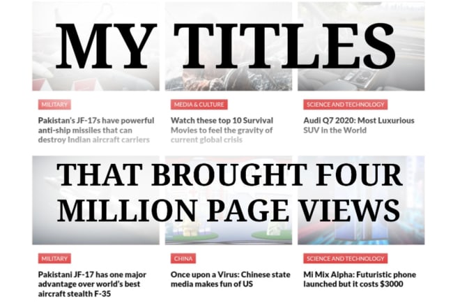 I will write a traffic generating headline and caption for you